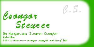 csongor steurer business card